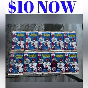 10 PACKS 1991 CFL Canadian Football Card Pack
